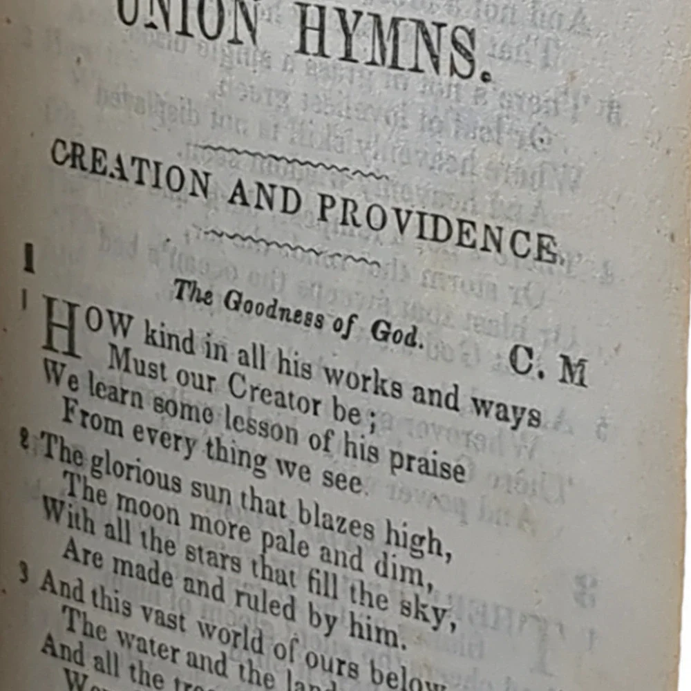1845‎ Union Hymns Hymnal Sabbath Schools Bible Classes Teachers Meetings